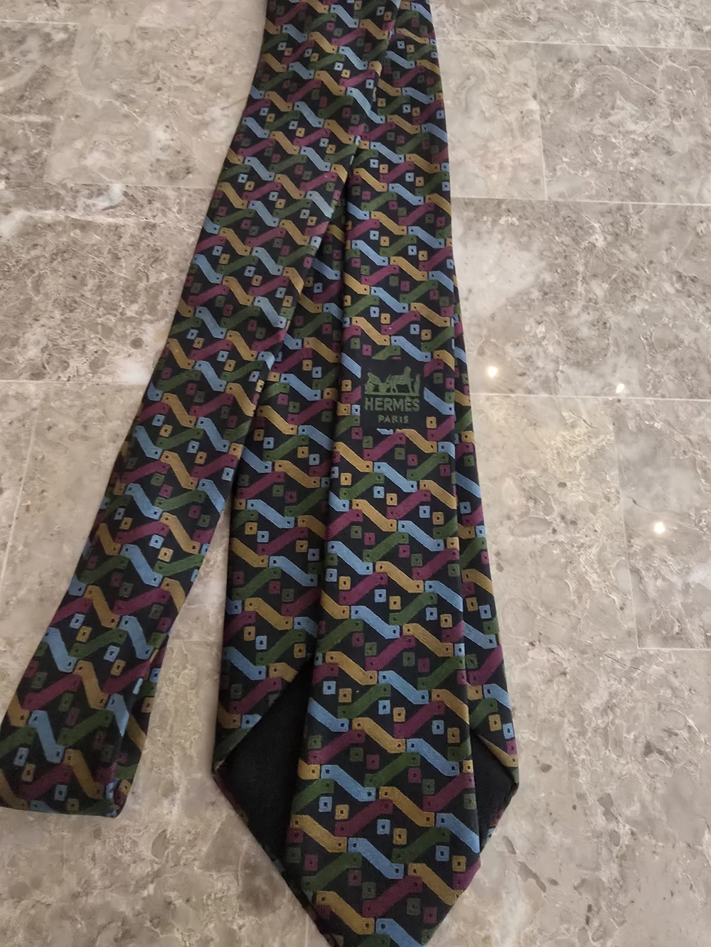 Vintage HERMES Abstract Tie